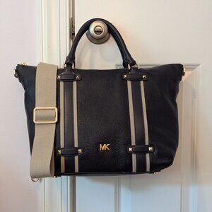 Michael Kors Borsa Griffin satchel, black leather